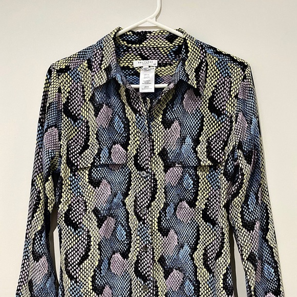 ÉQUIPEMENT silk shirt snake pattern size small. - Picture 1 of 6